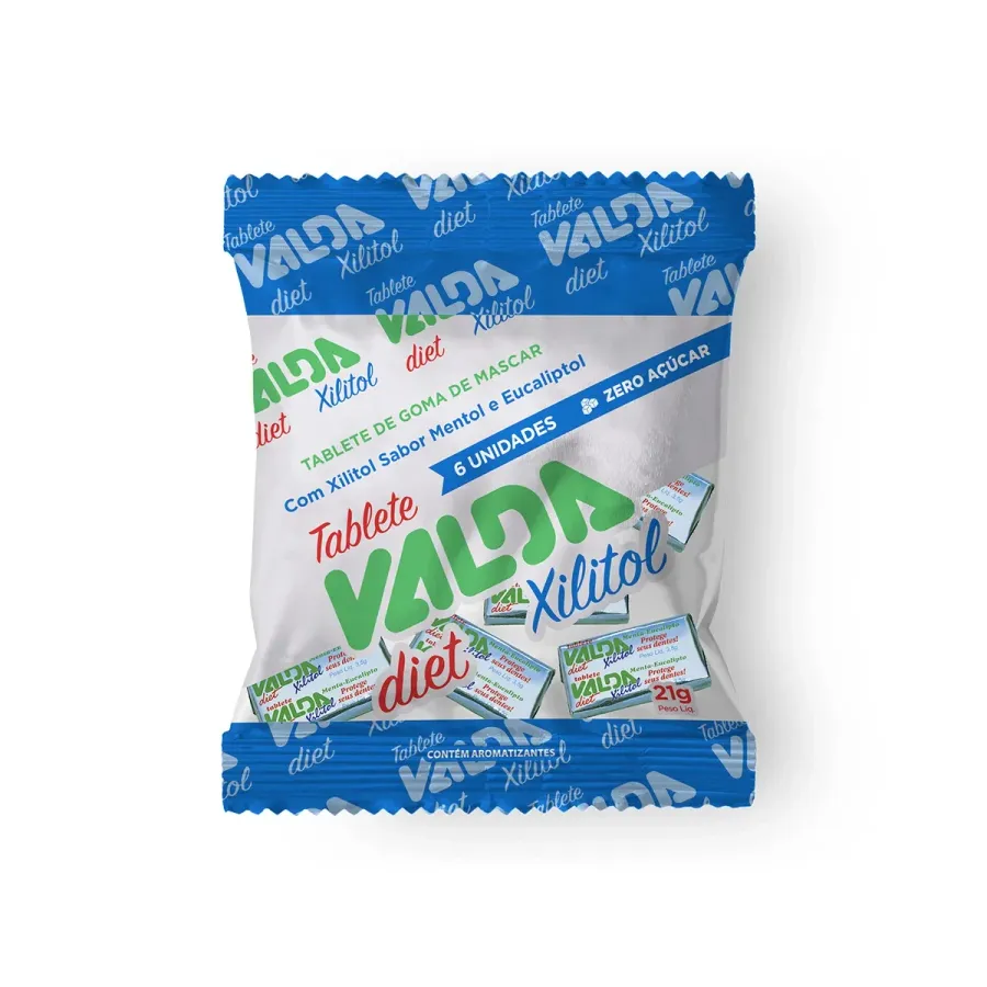 Tablete Valda Diet Sachê com 6 Unidades