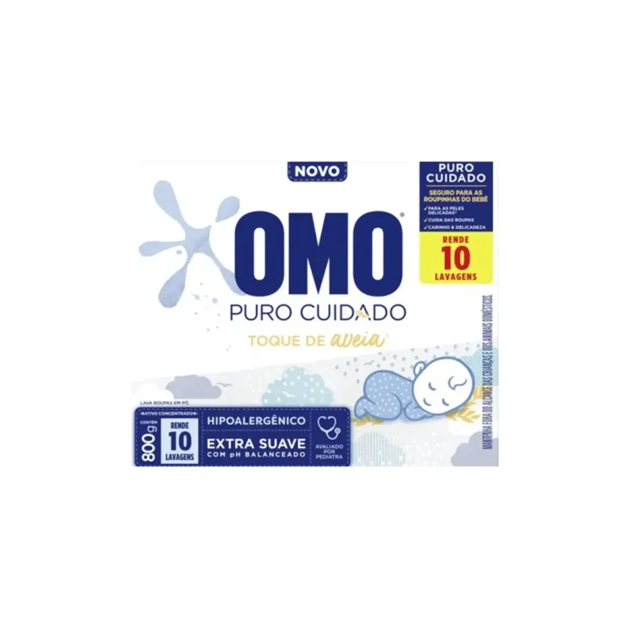 Sabao em Po Omo Puro Cuidado 800g