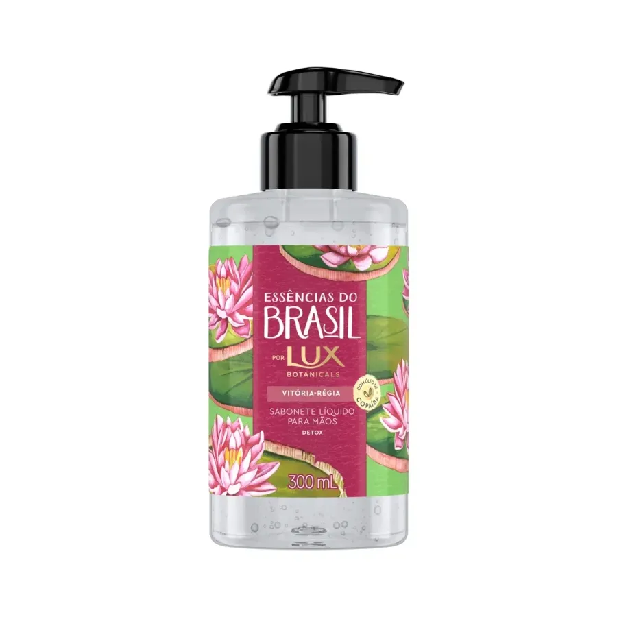Sabonete Líquido para Mãos Lux Botanicals Essências do Brasil Vitória Régia 300ml