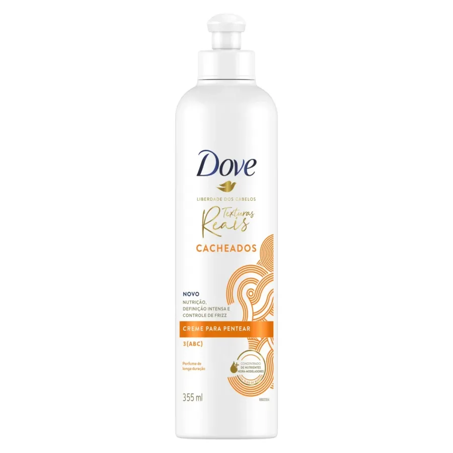 CR DE PENTEAR DOVE 355ML TEXTURAS REAIS CACHEADOS