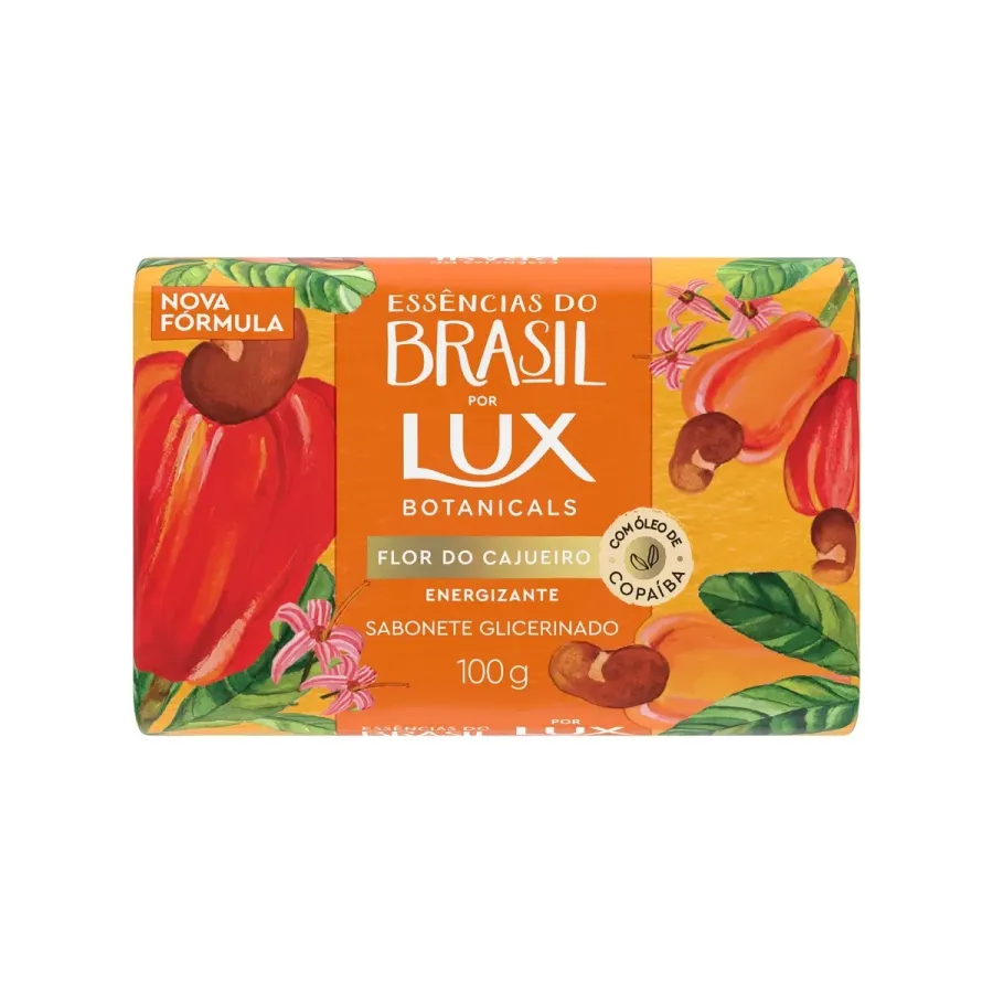 Sabonete em Barra Glicerinado Lux Botanicals Essências do Brasil Flor do Cajueiro 100g