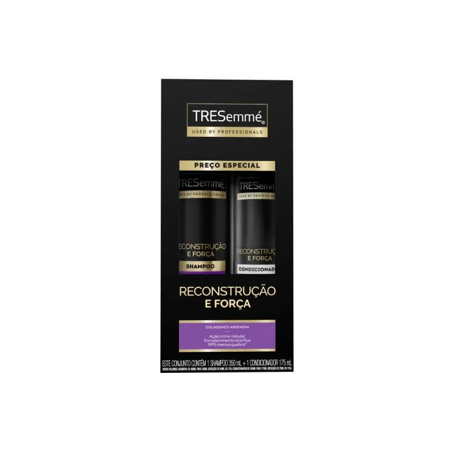 KIT SHAMPOO+CONDICIONADOR TRESEMME RECONSTRUÇÃO FORCA 350ML