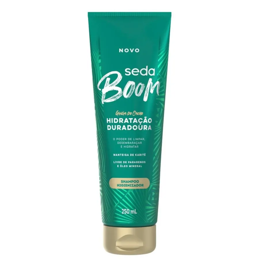 Shampoo Seda Boom Hidratação Duradoura Ginga do Cacho 250ml