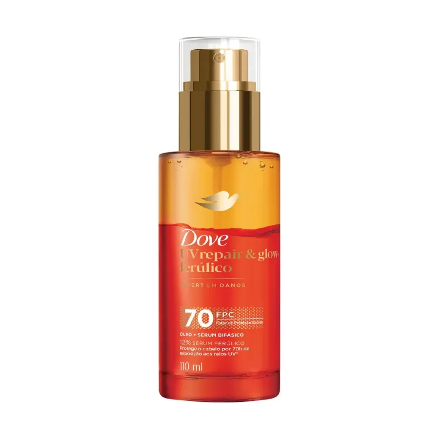 Óleo e Sérum Bifásico Dove UV Repair & Glow + Ferúlico Frasco 110ml Spray