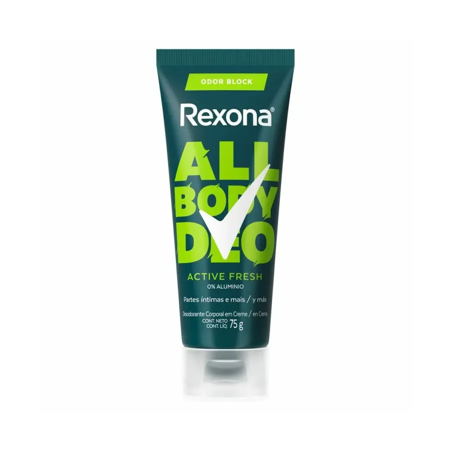 Desodorante Corporal Rexona All Body Desodorante Active Fresh 75g Creme
