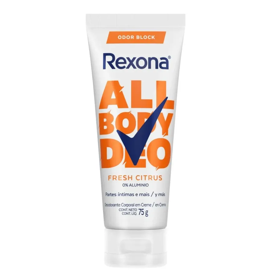 Desodorante Corporal Rexona All Body Desodorante Fresh Citrus 75g Creme