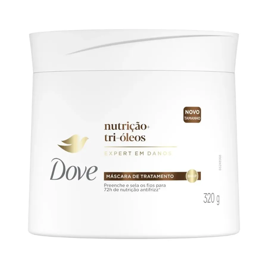 MASC DOVE 320G NUTRI + TRI OLEOS