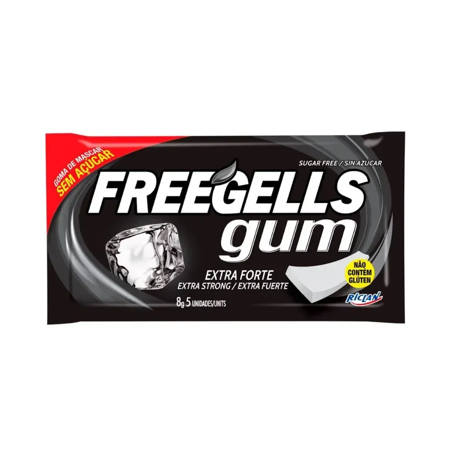 CHICLE FREEGELLS GUM EXTRA FORTE