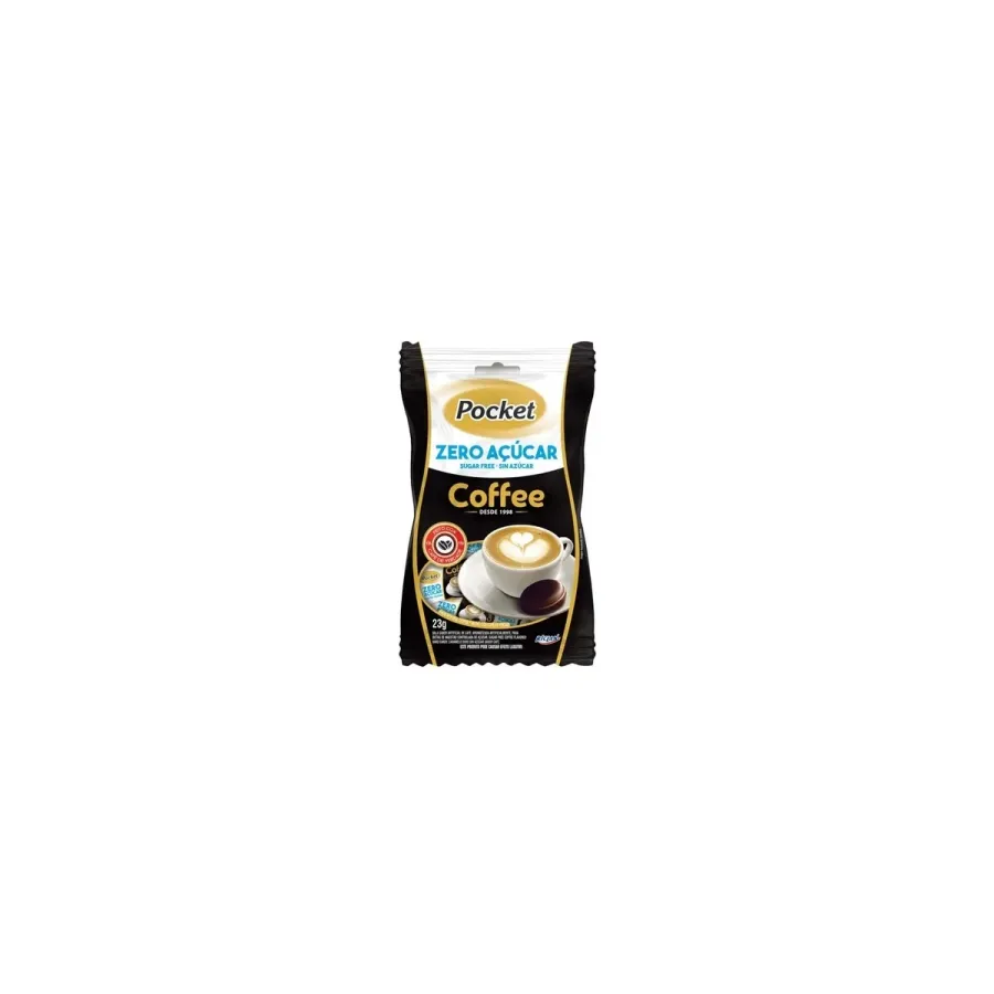 Bala Pocket Zero Acucar Cafe