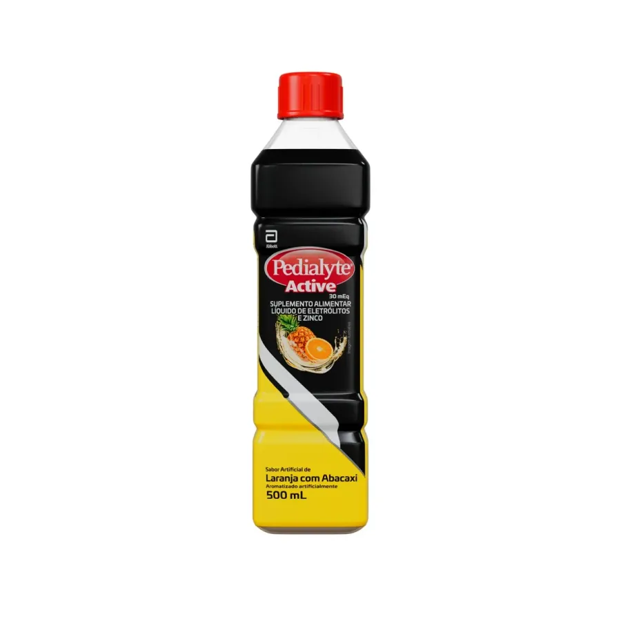 Bebida Repositora Hidroeletrolítico Laranja com Abacaxi Pedialyte Active 500ml