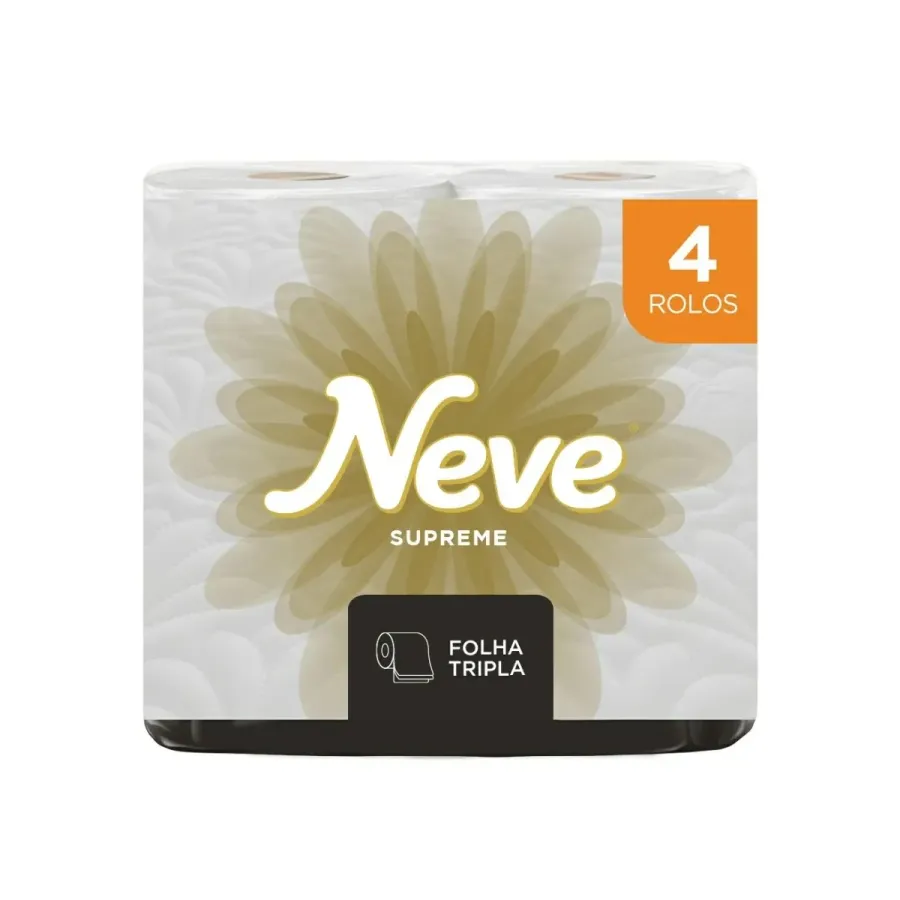 Papel Higiênico Neve Neutra Care Supreme 4 Unidades