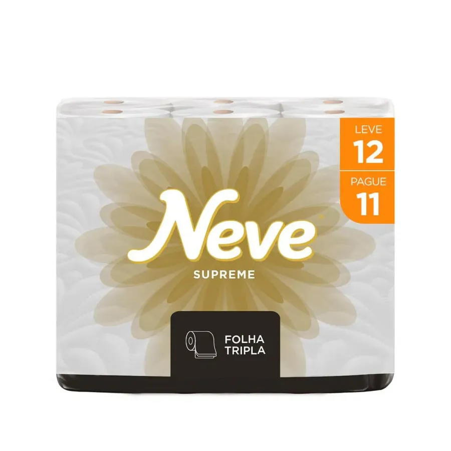 Papel Higiênico Neve Supreme12 Rolos