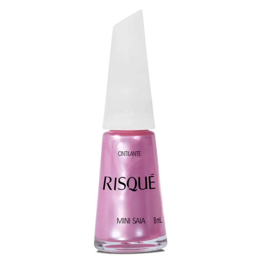 Esmalte Cintilante Risqué Rosa Mini Saia 8ml