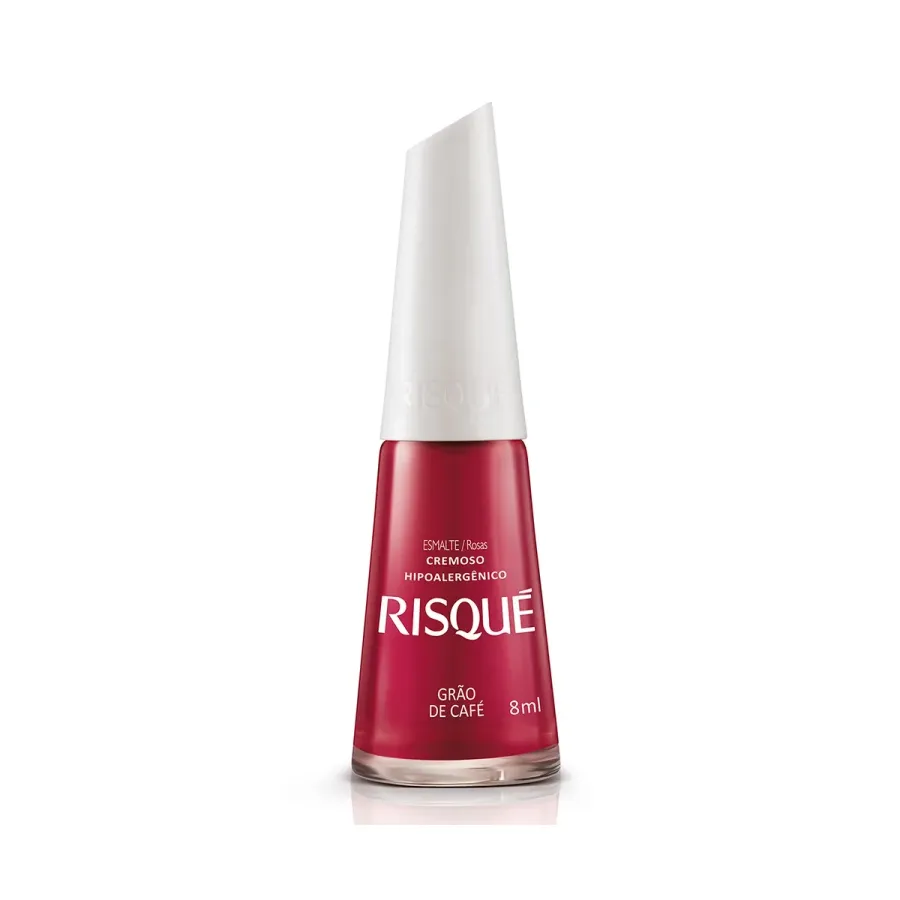 Esmalte Risqué Rosas Cremoso Grão de Café 8ml