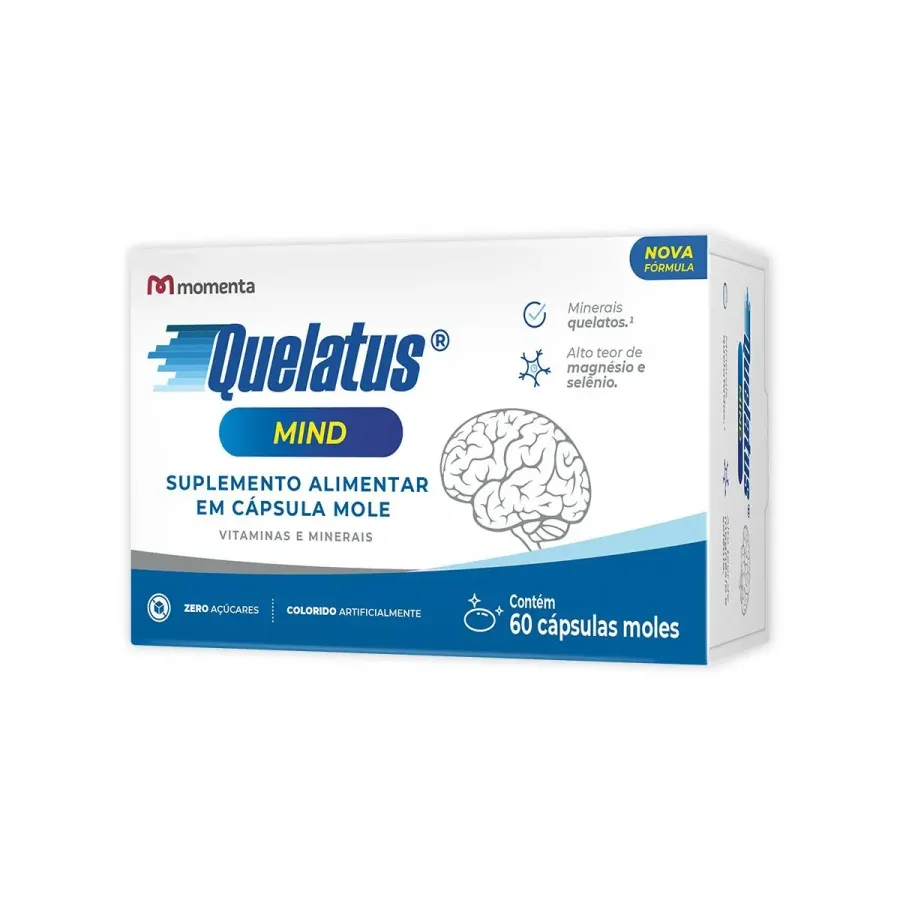 Suplemento Vitamínico Quelatus Mind 60 Cápsulas Gelatinosas