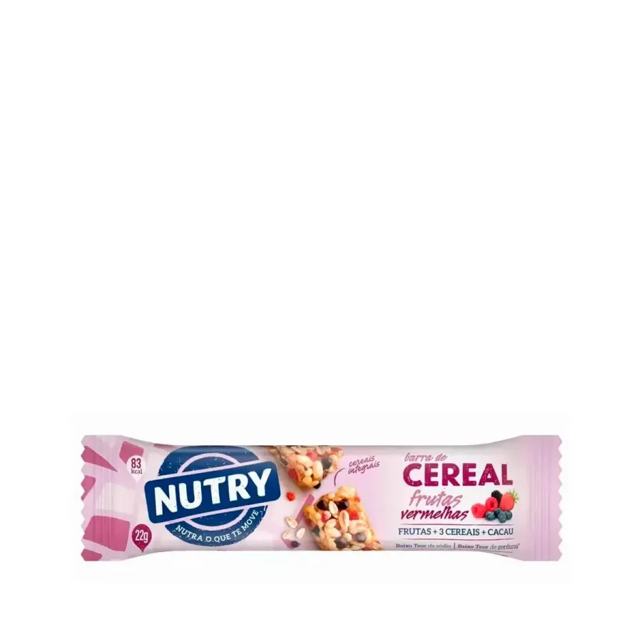 Barra de Cereais Nutry Frutas Vermelhas 22g