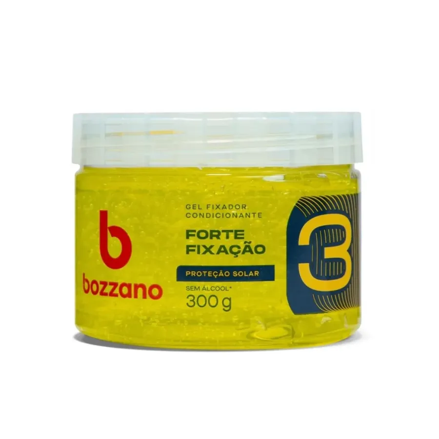 Gel Fixador Bozzano Forte Fixação 3 Proteção Solar 300g