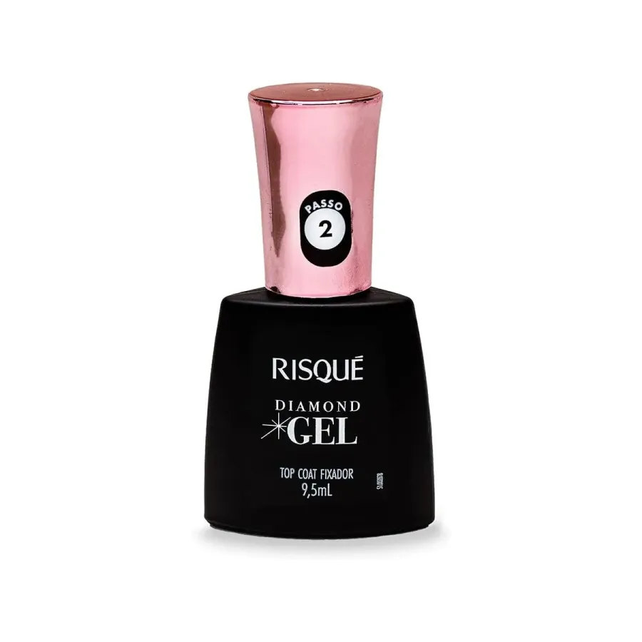 Esmalte Risque Diamond Gel Top Coat Fixador