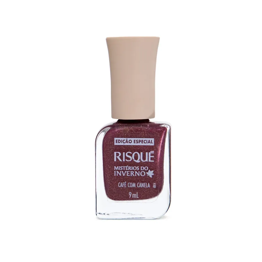 Esmalte Vinho Risqué Mistérios do Inverno Café com Canela Metálico 9ml
