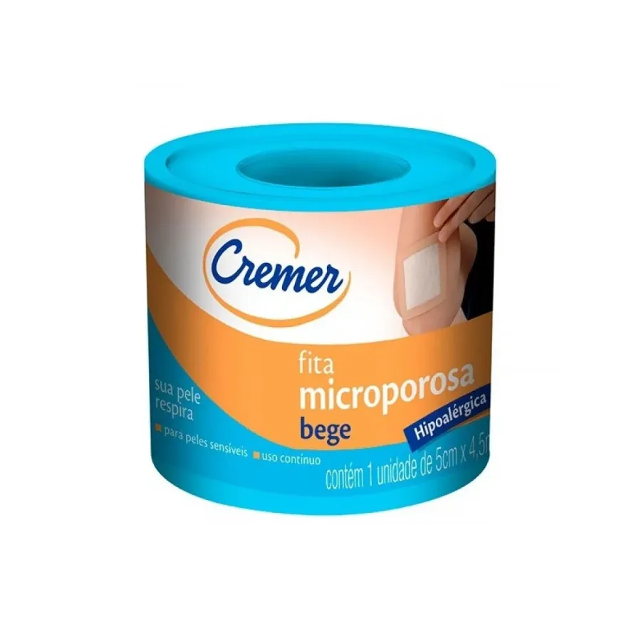 Esparadrapo Cremer Bege 5x4,5m Microporo
