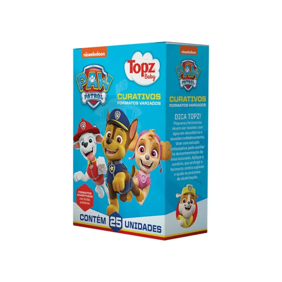 Curativos Variados Paw Patrol Topz Baby 25 Unidades