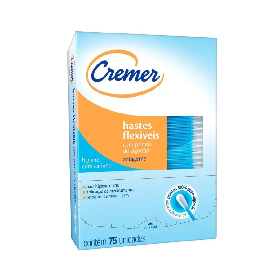 Hastes Flexiveis Topz 75 Unidades Maquiagem