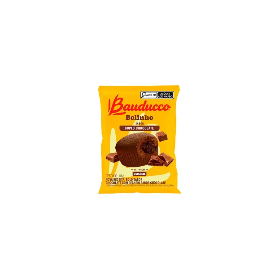 Bolinho Bauducco 40g Duplo Chocolate