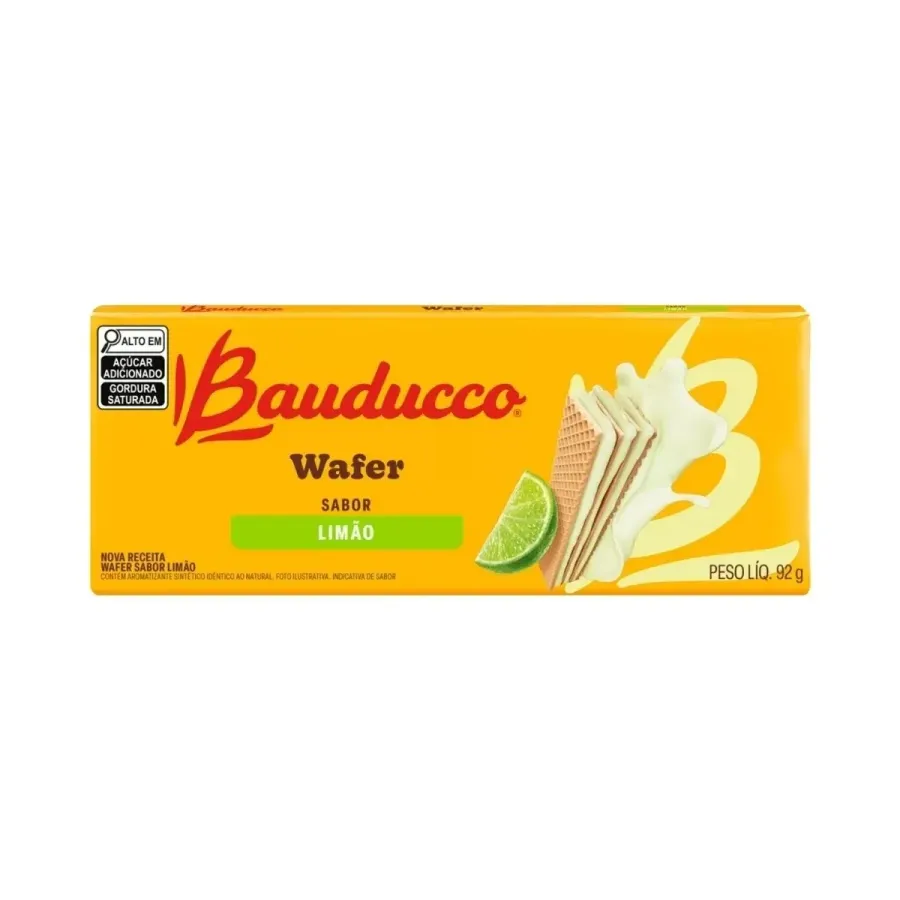 Wafer Bauducco Limao 92g