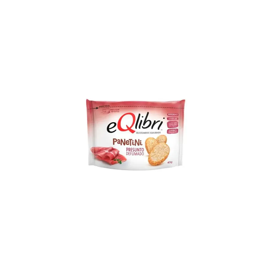 Snack Salgado Eqlibri Panetini Presunto Defumado 40g