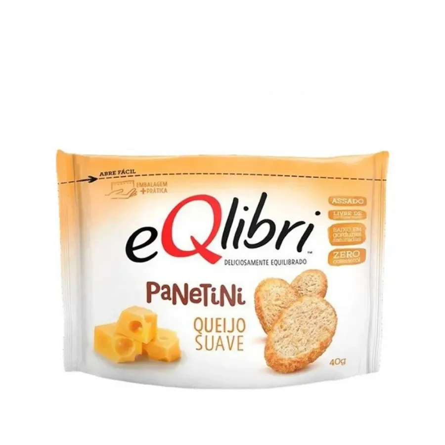Snack Salgado Eqlibri Queijo Suave 40g