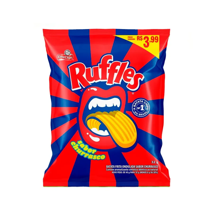 Elma Chips Ruffles Churrasco 32g