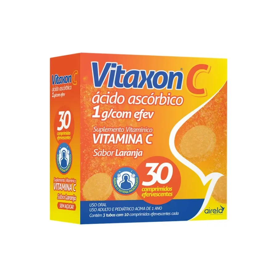Vitaxon C 1g 30 Comprimidos Efervecentes Laranja