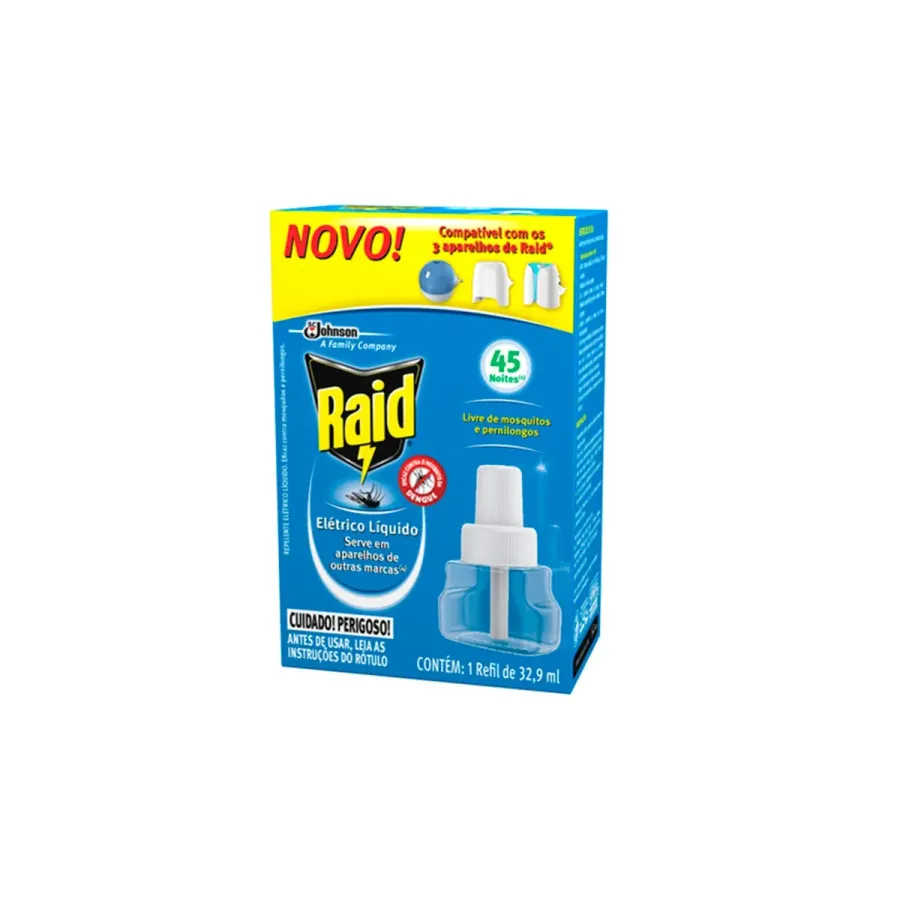 Repelente Raid Elétrico Refil Líquido 32,9ml