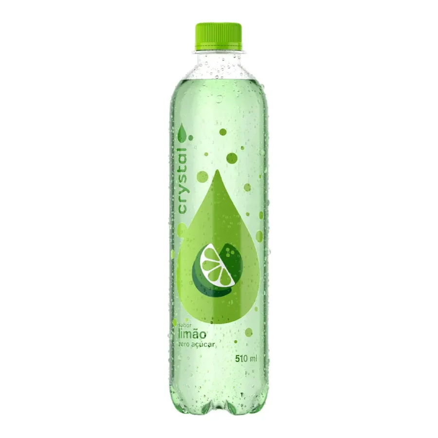 Bebida Gaseificada Crystal Limão Zero Açúcar 510ml