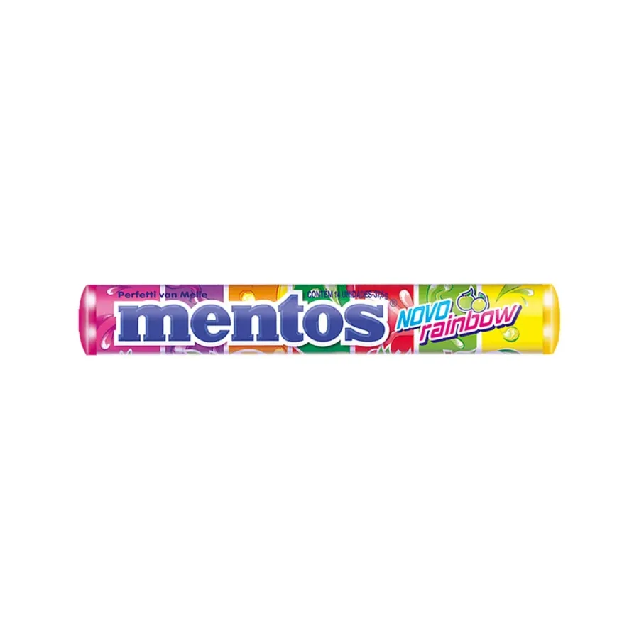 Bala Mentos Stick Rainbow 38g