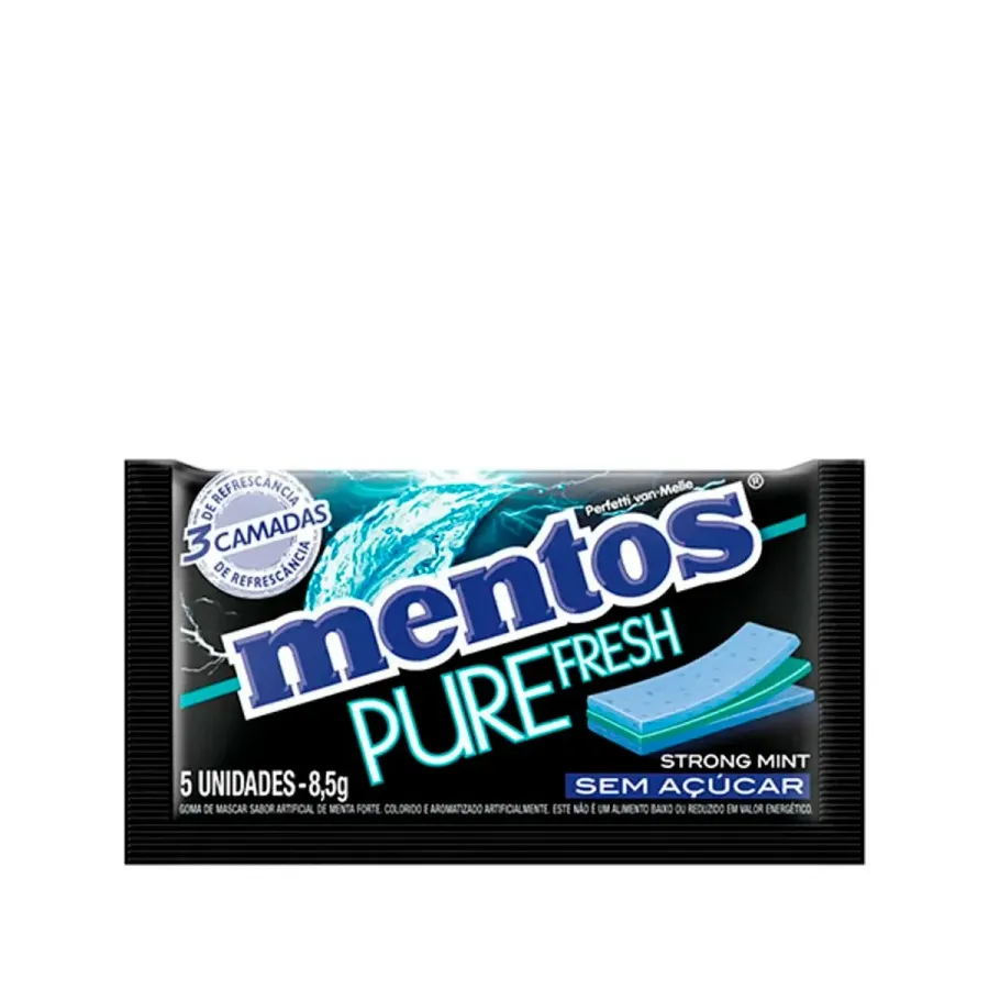 Mentos 3 Mais Strong Mint 8,5g