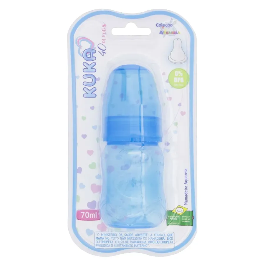 Mamadeira Kuka Aquarela 70ml 1426 Azul1426
