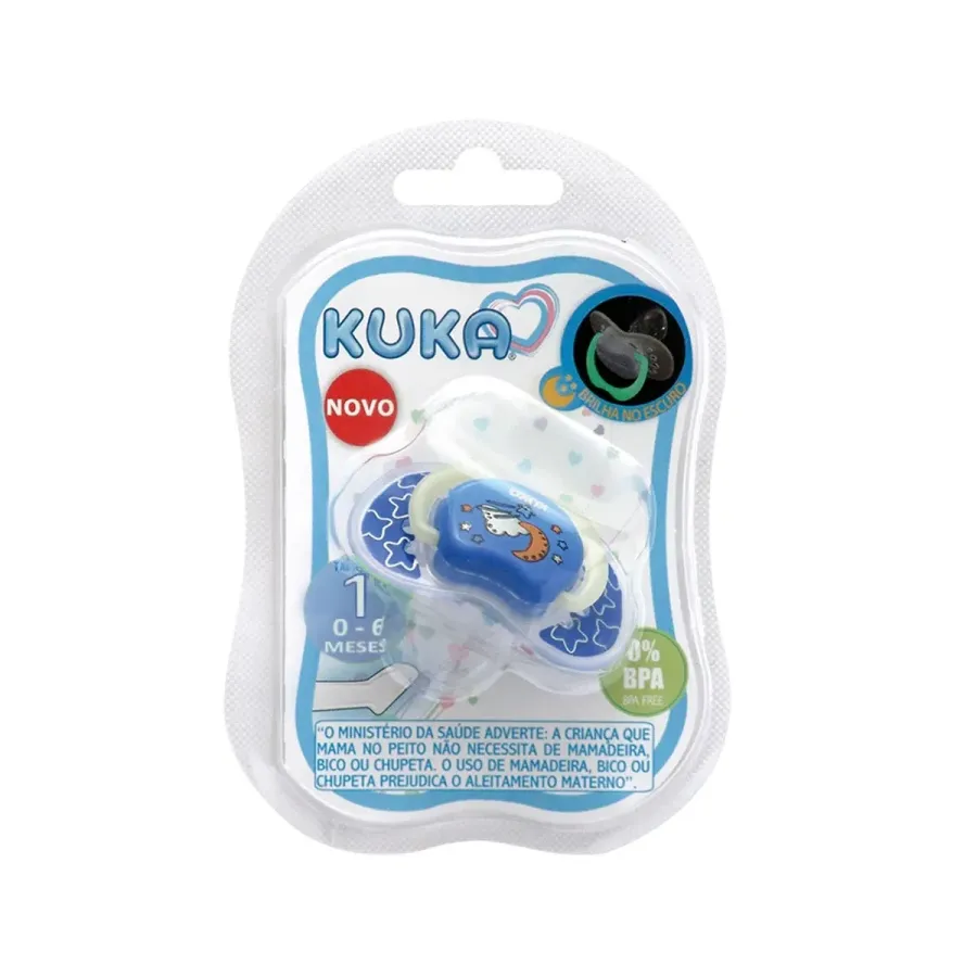 Chupeta Kuka Lumina Azul 1 Unidade