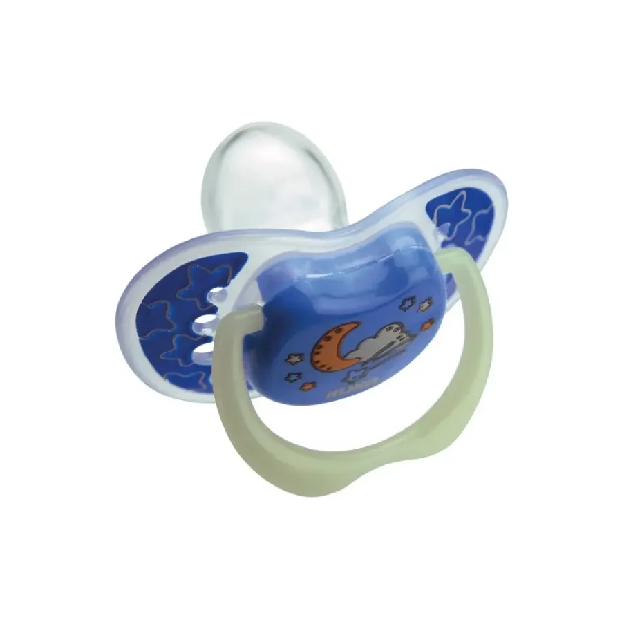 Chupeta Kuka Lumina Bico Ortodôntico Nº 2 Azul 6+ Meses 1 Unidade