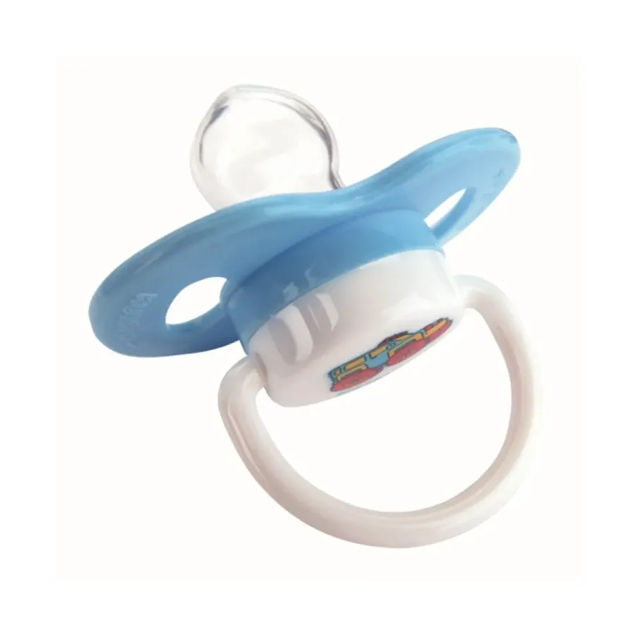 Chupeta Kuka Silicone Macio 0-6meses Azul