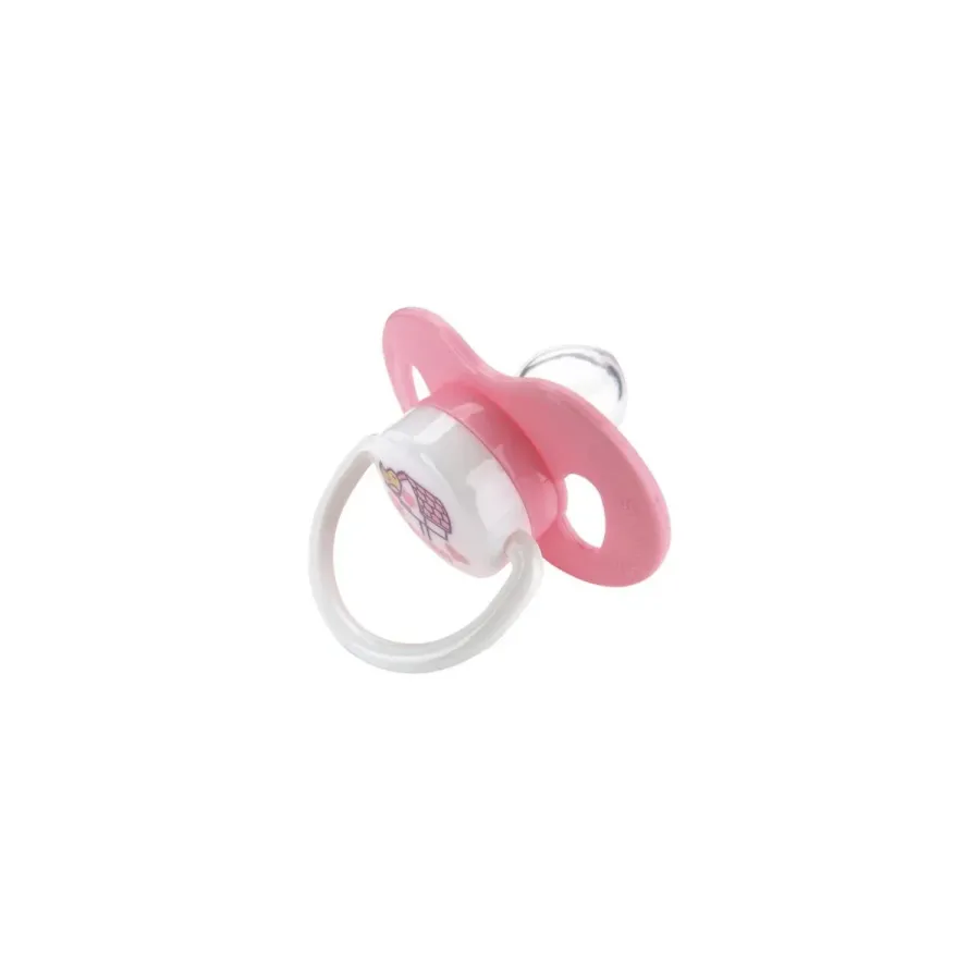 Chupeta Kuka Silicone Macio 0-6meses Rosa