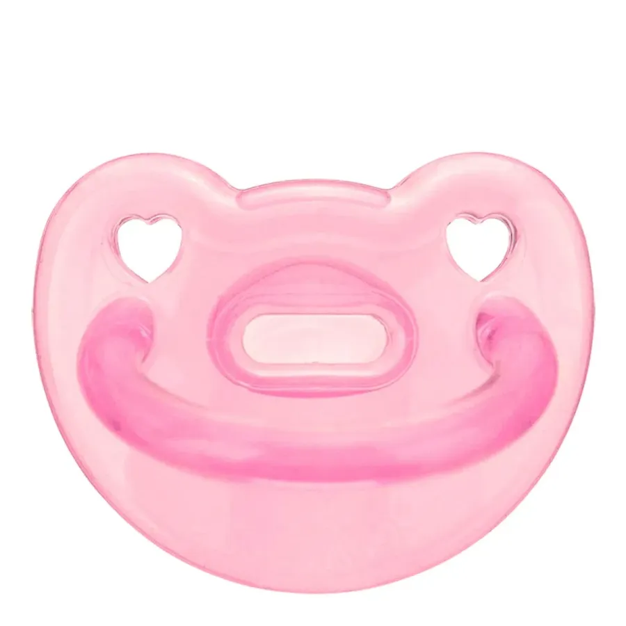 Chupeta Silicone Kuka Soft Bico Ortodôntico Nº 2 Rosa 6+ Meses 1 Unidade