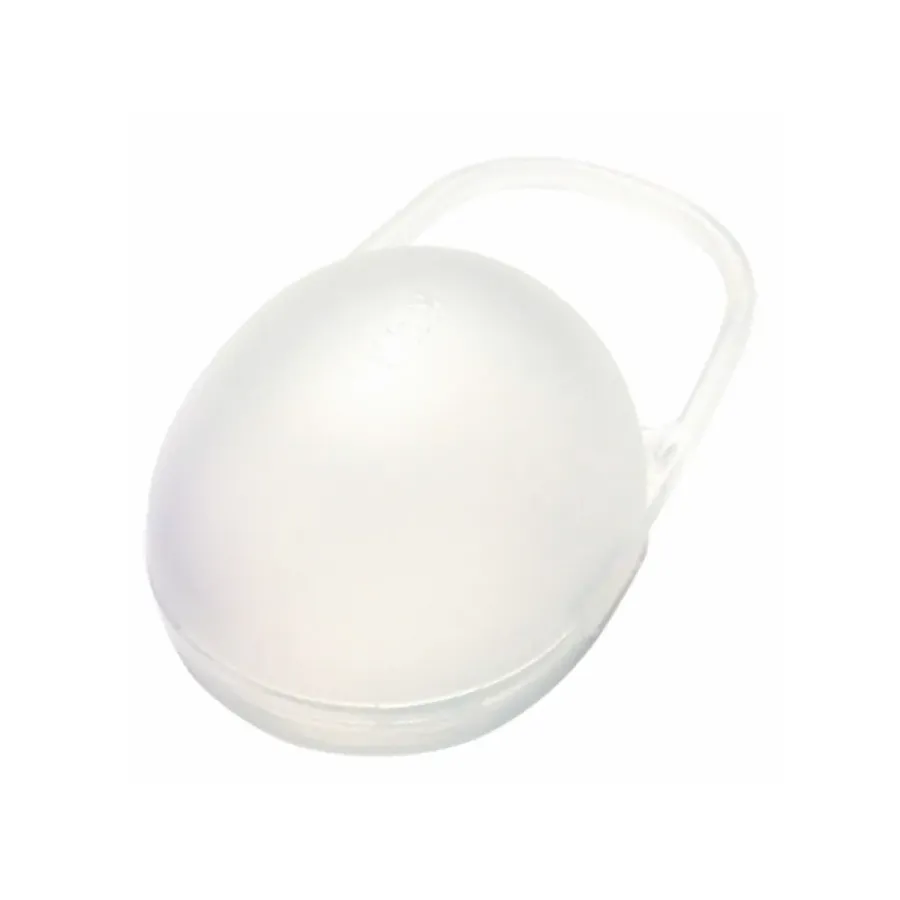 Porta Chupeta Kuka Branco com Alça 1 Unidade