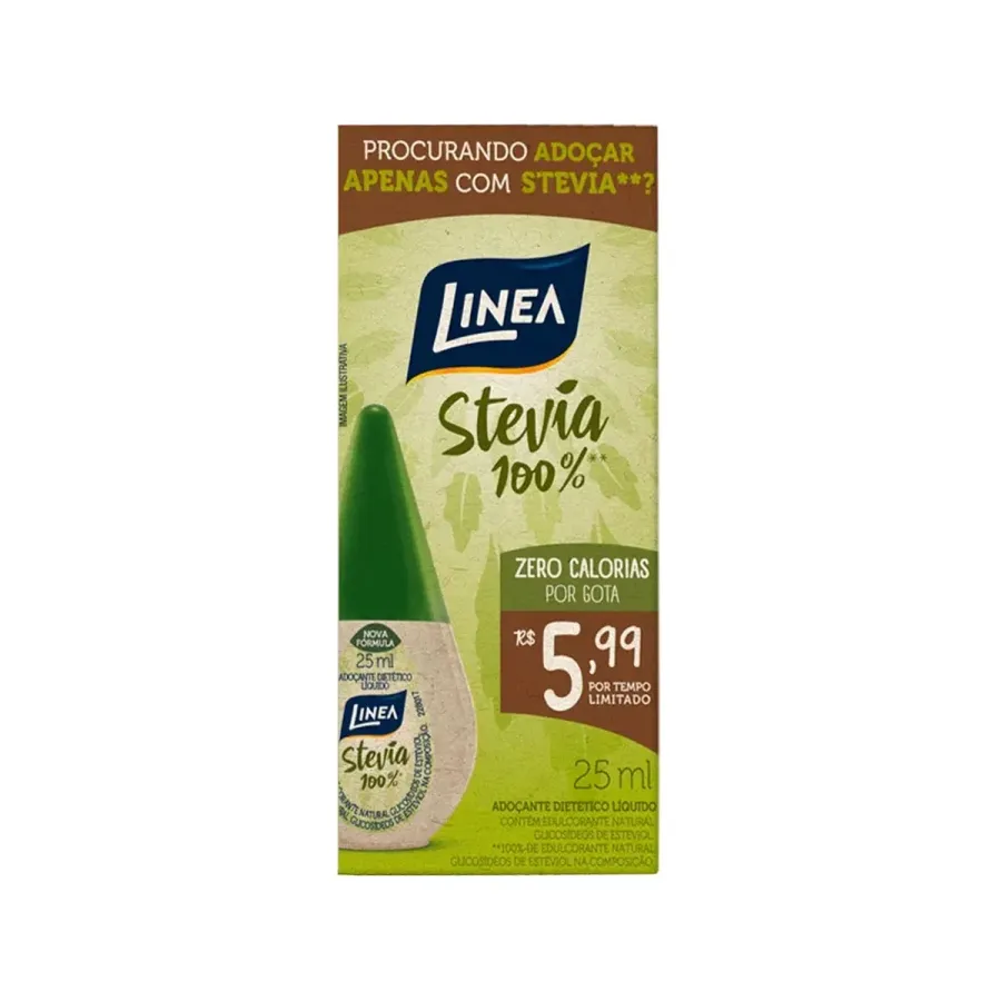 Adoçante Linea 100% Stevia 25ml