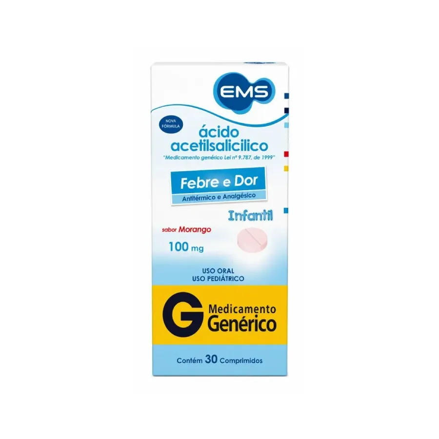 ACIDO ACETILSALICILICO 100MG C/10COMPRIMIDOS