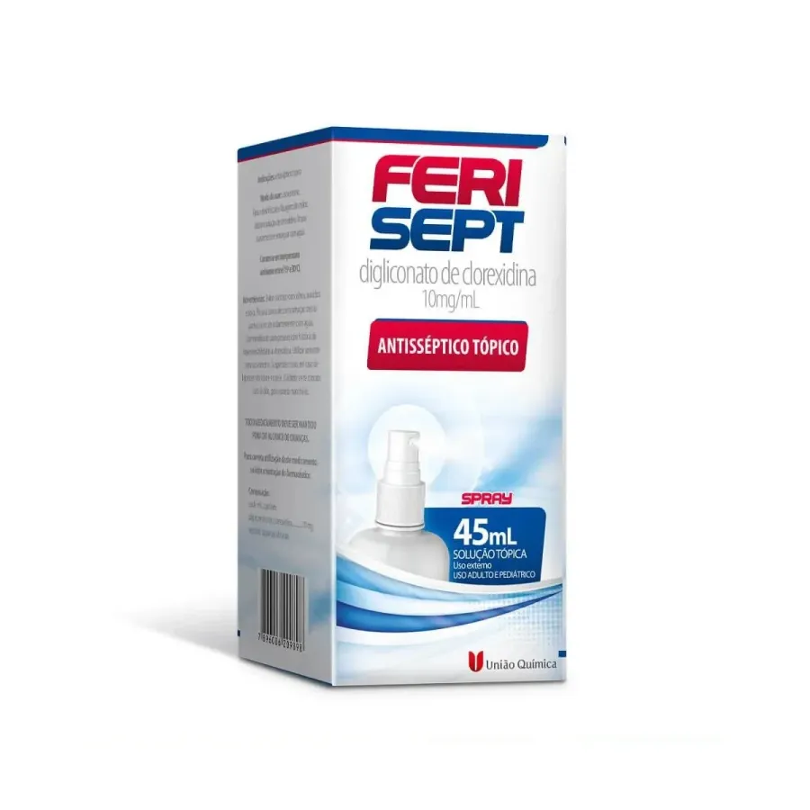 Spray Antisséptico Ferisept 10mg/ml União Química Solução Aquosa 45ml
