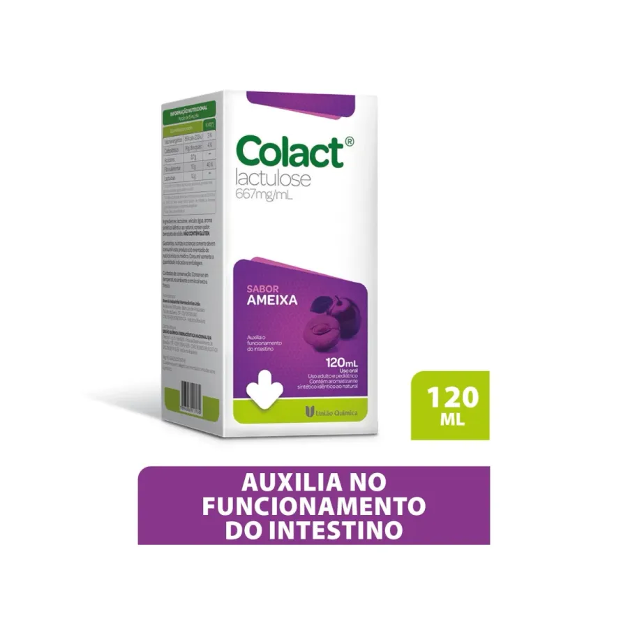 Colact Sabor Ameixa União Química 120ml Xarope