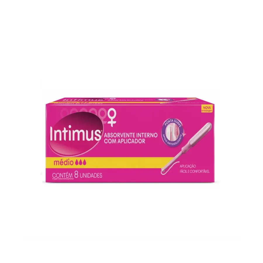 ABSORVENTE INTIMUS INTERNO SPORT MEDIO C/8UND