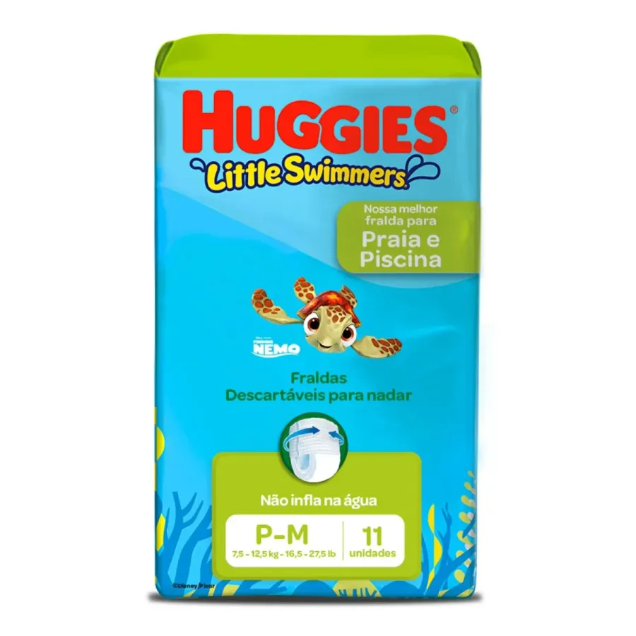 Fralda Huggies Little Swimmers Tamanho para M 11 Unidades