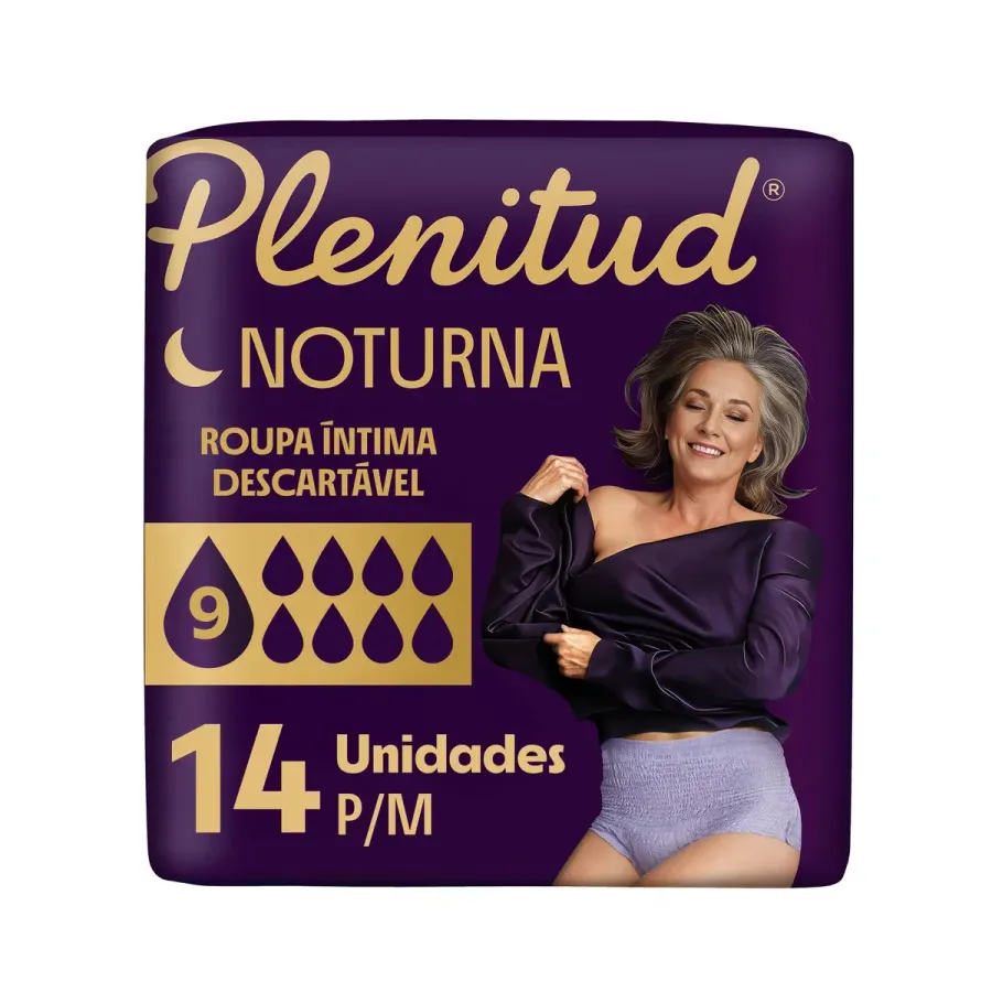 ROUPA INTIMA PLENITUD NOTURNA P/M 14UN